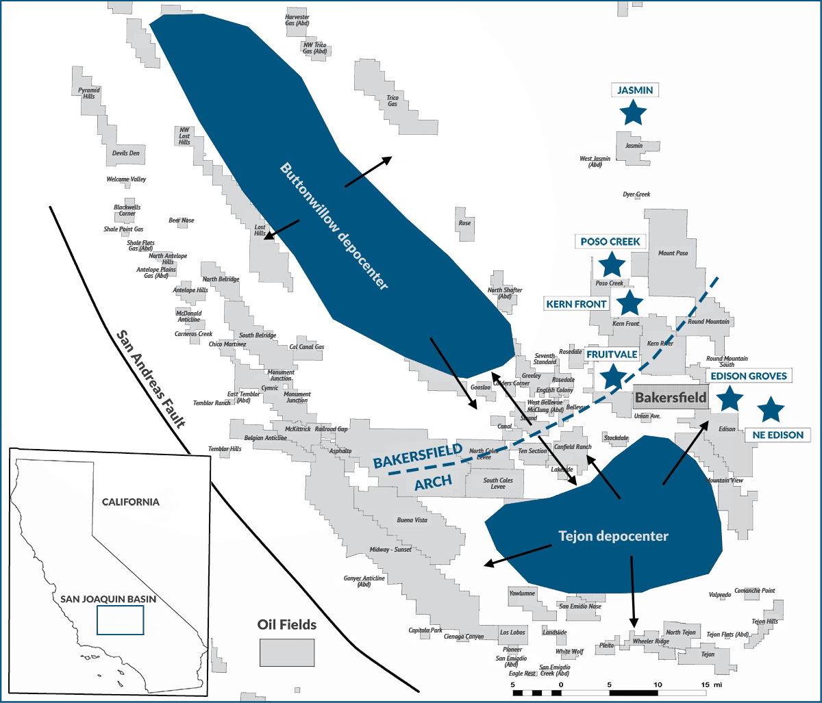 operations map of kern county oil fields